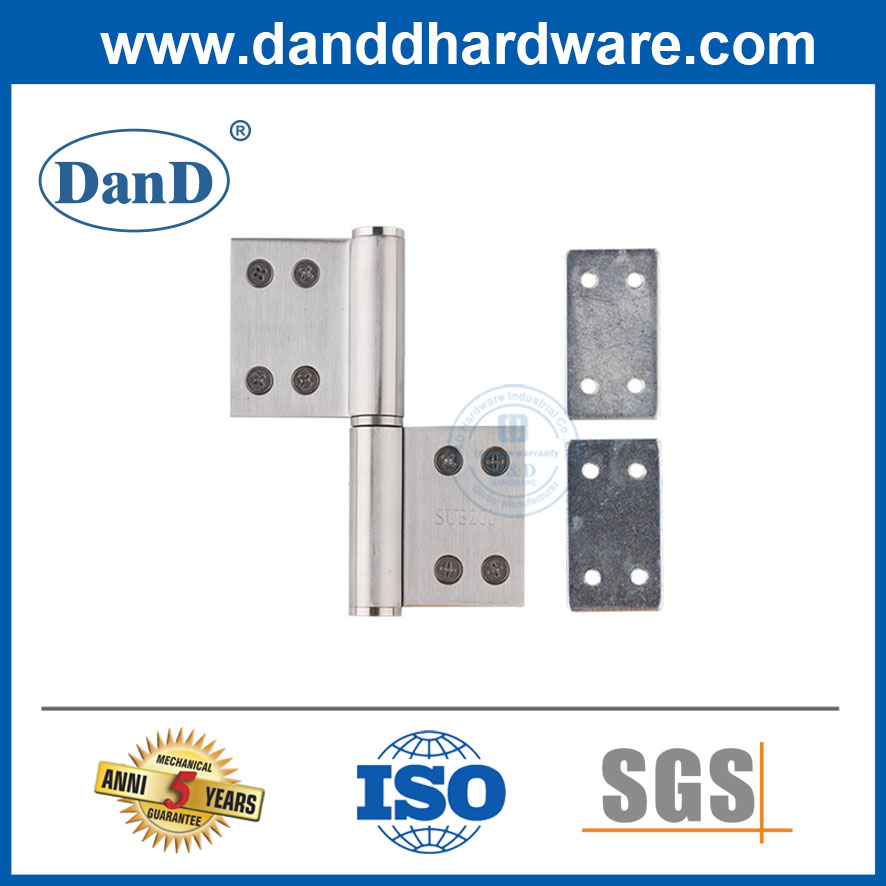 Placa de reforço de aço de porta de metal para dobradiça de bandeira-ddhr002