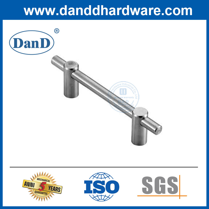 Mandilhas da porta do armário da cozinha Dreta de aço inoxidável gaveta Pulls-DDFH031