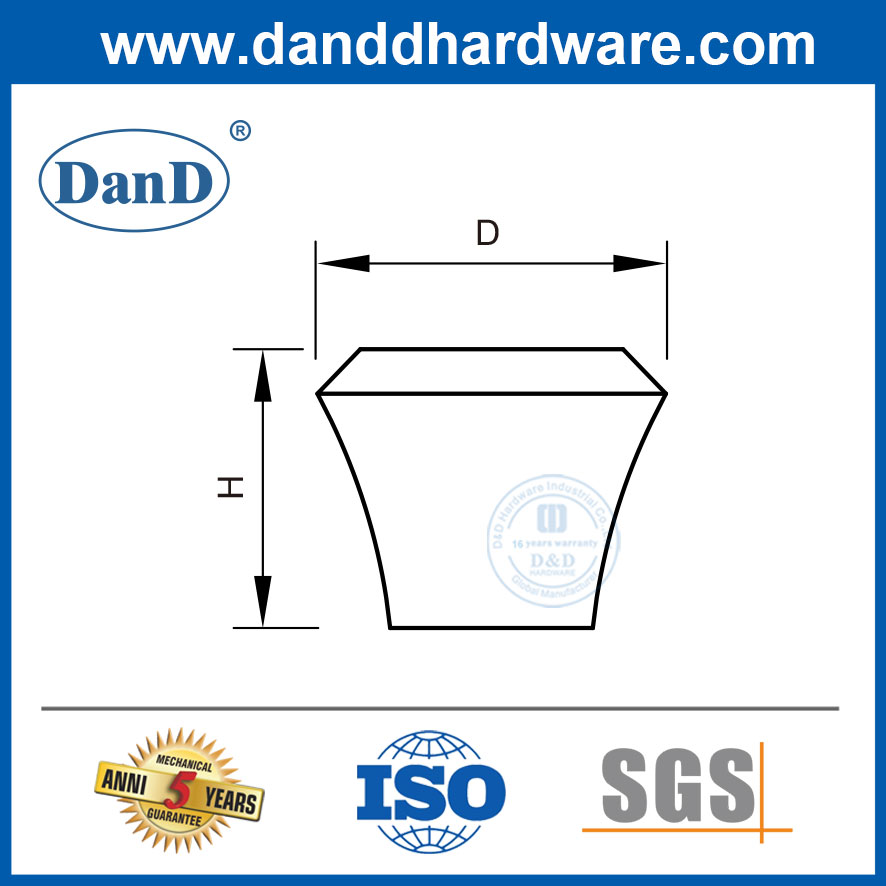 Mutradores de cômodos modernos de latão armários de cozinha de aço inoxidável botões-ddfh064
