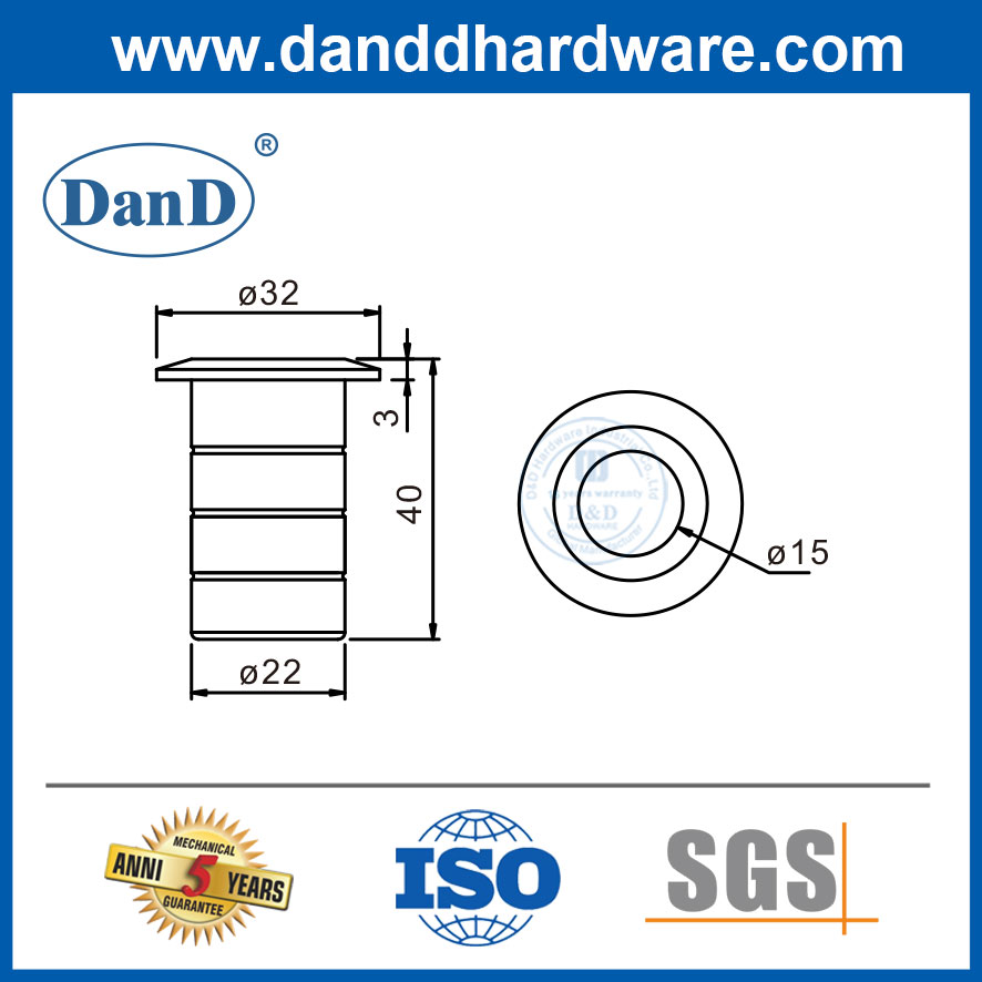 Greve à prova de poeira de aço inoxidável de cetim para o mercado europeu-DDDP006