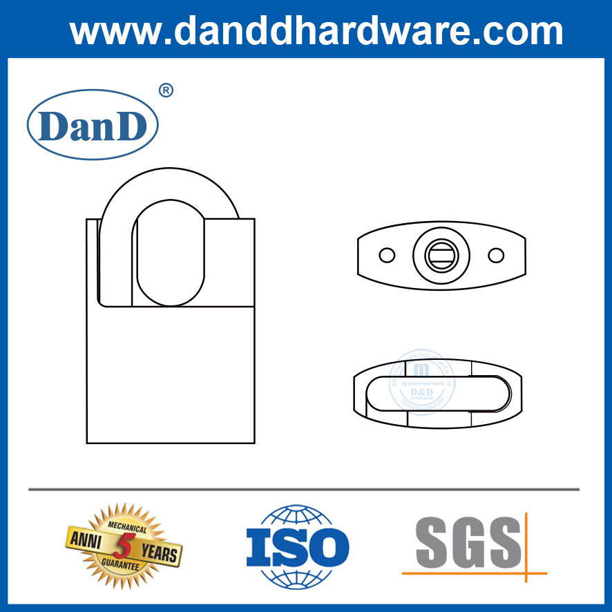 Chave-chave industrial e cadeado de segurança à prova de poeira com chave mestre com mestre key-ddpl006