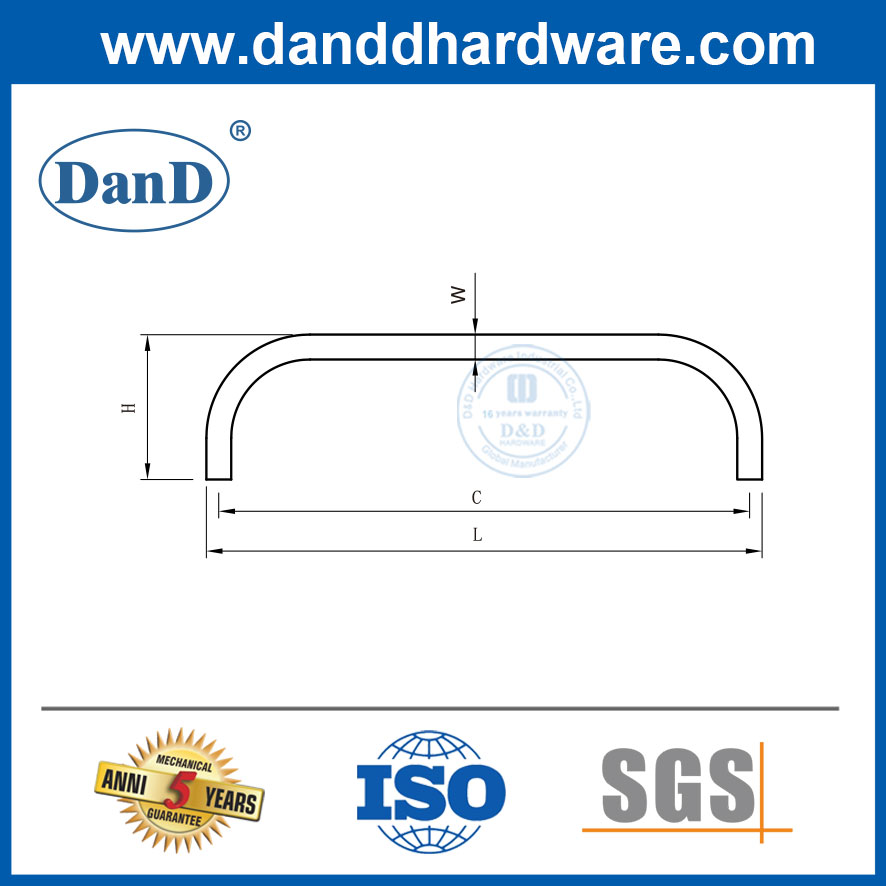 Gabinete e puxa o gabinete de aço inoxidável Pulls-DDFH024