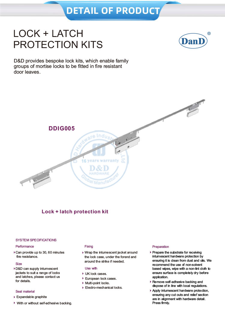 Kits de prote&ccedil;&atilde;o de trava e trava