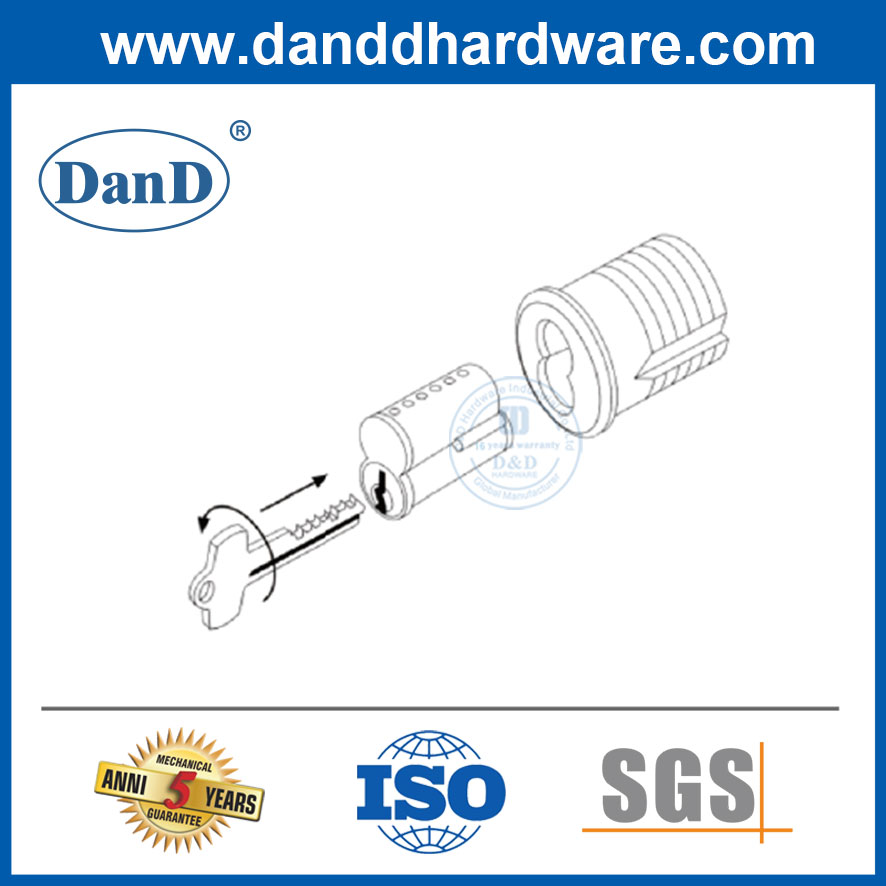 Cilindro de aro cilindro intercambiável de alojamento sffic cilindro de bloqueio para bloqueio-ddlc016