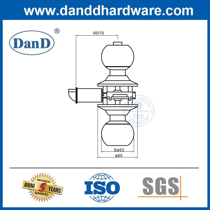 Fechas de portas residenciais aço de aço inoxidável bloqueio de porta de entrada de bloqueio-ddlk002