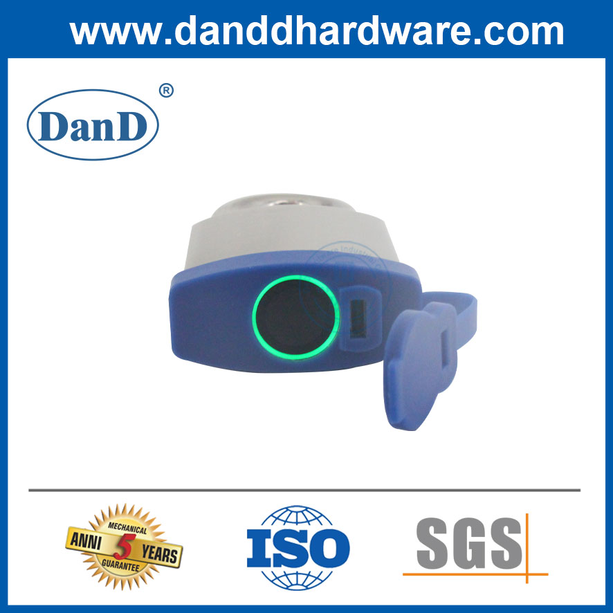 50mm Smart Pad Lock Biométrico Padlock de impressão digital inquebrável DDPL012