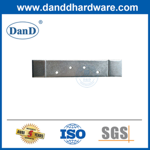 Placa de reforço da dobradiça da porta para espaçamento de orifício de dobradiça de 4 polegadas-DDHR003