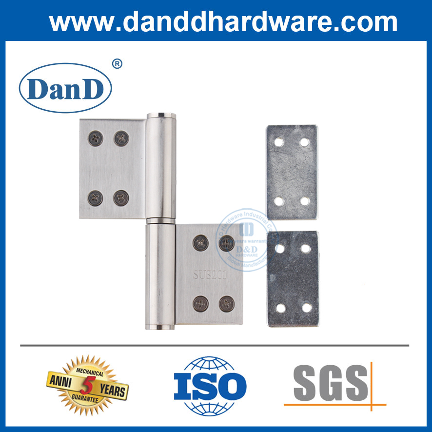 Placa de reforço de aço de porta de metal para dobradiça de bandeira-ddhr002