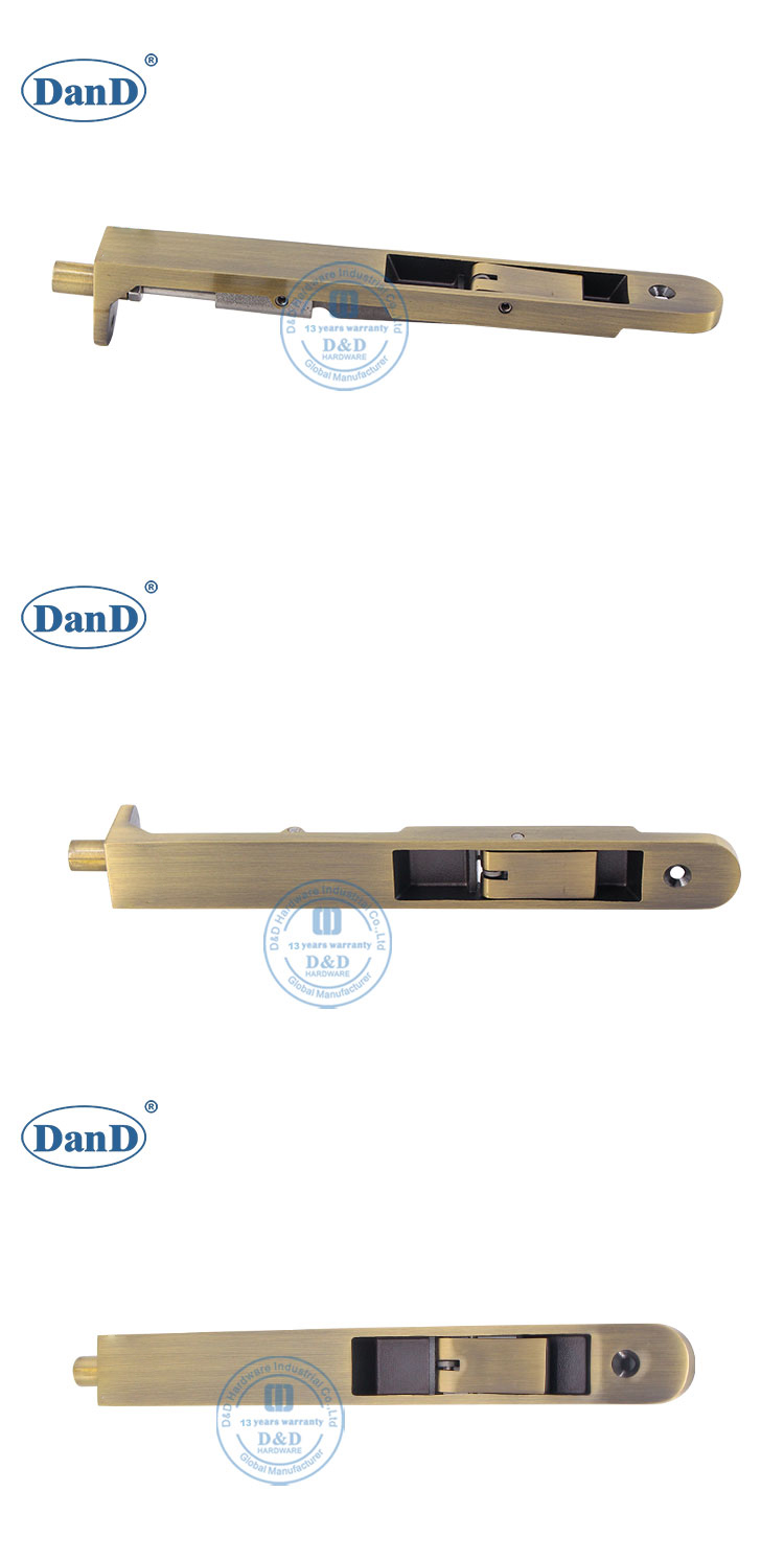 Antqiue Brass Flush Bolt