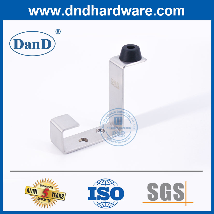 Rolha da porta do gancho de aço inoxidável para a porta do banheiro Stopper Safety-DDDS025