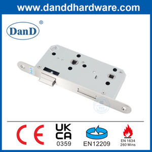 CE dentro do aço inoxidável Banheiro da porta da porta Mortise da porta Mortise Lock-DDML012R-5578