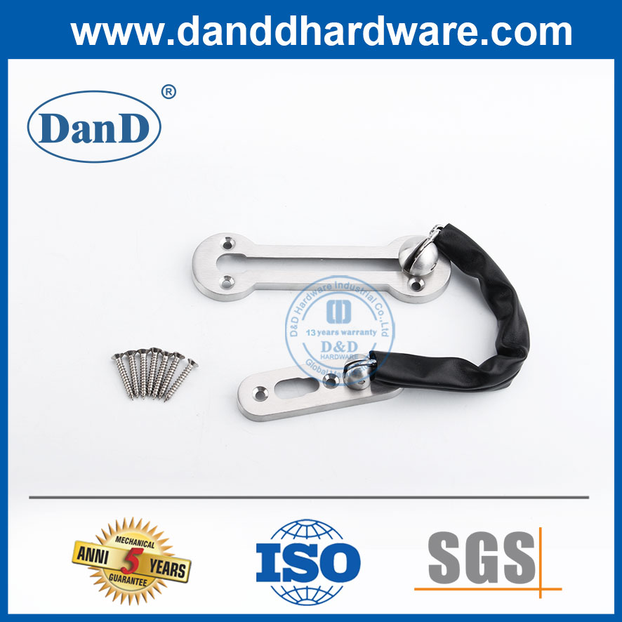 Cadeia de segurança da porta trava de corrente de aço inoxidável para a porta da frente-DDG003