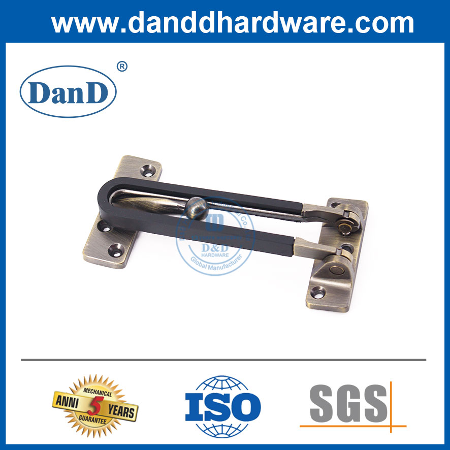 Guarda de madeira de madeira de latão antigo trava de liga de zinco Guards-dddg008