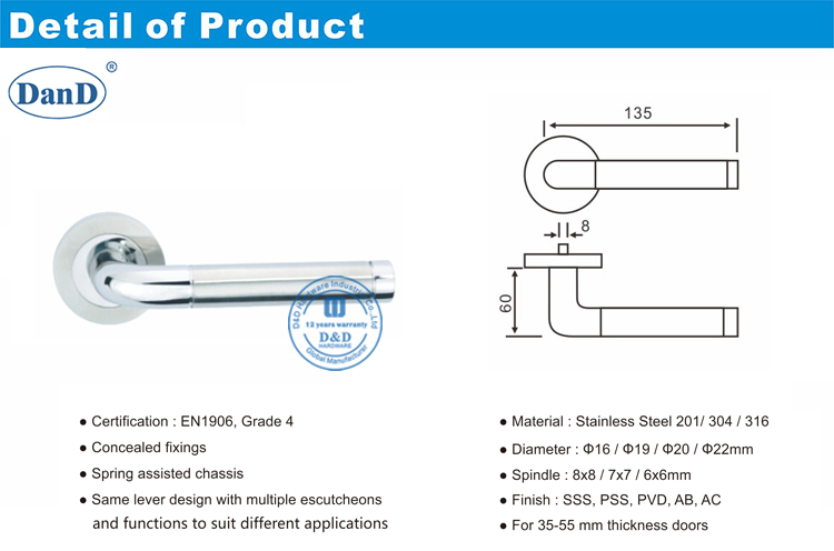 Porta de entrada Handles-D e D Hardware