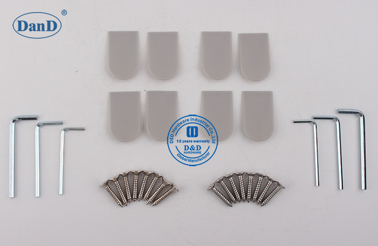 Hingra de porta escondida de prata e D Hardware -40kg