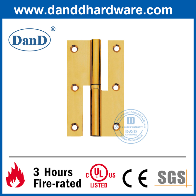 Dobradiça de levantamento de latão maciço para porta exterior - DDBH018