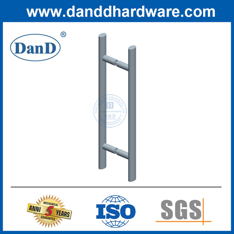 A porta de vidro moderna puxa aço inoxidável oval para barra T maçaneta para porta-ddph037