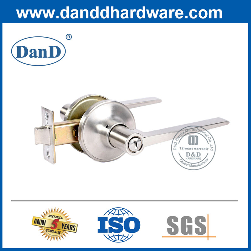 Alavanca de porta de privacidade de banheiro de liga de zinco Lockset-DDLK014