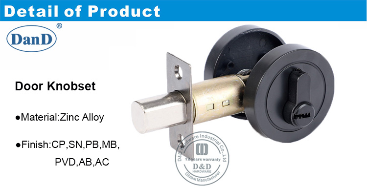 Hardware tubular de Deadbolt-DDLK029-D e D