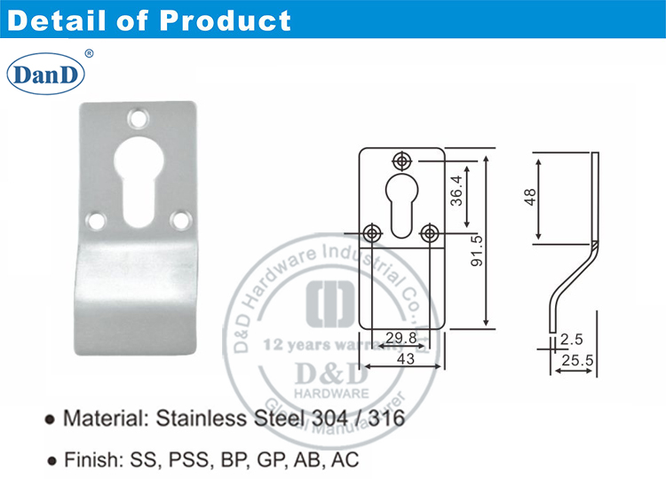 GRADE304 POTA PULL-D e D Hardware