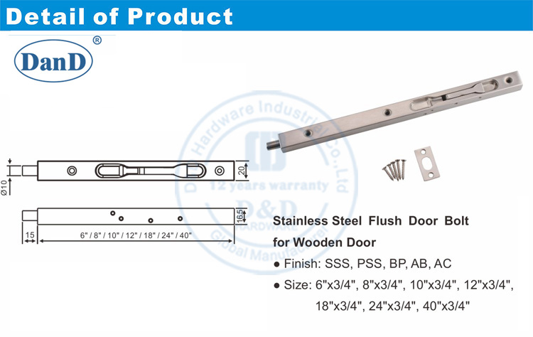 Hardware para ferragens de descarga pesado e d de servi&ccedil;o pesado