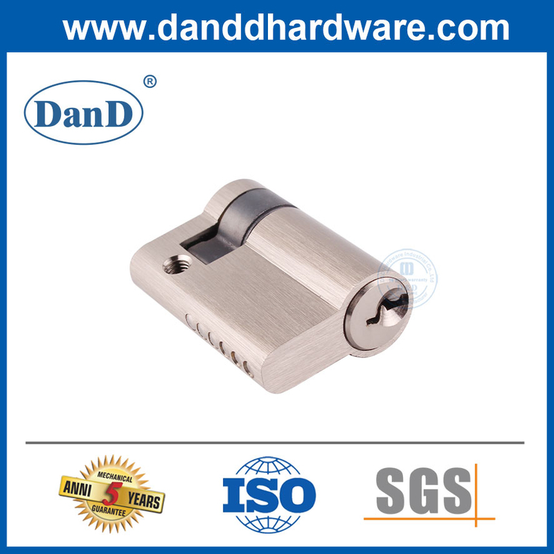 Produtos de venda quente do euro Meio cilindro bloqueio de porta única Cilindro de tecla aberta DDLC010