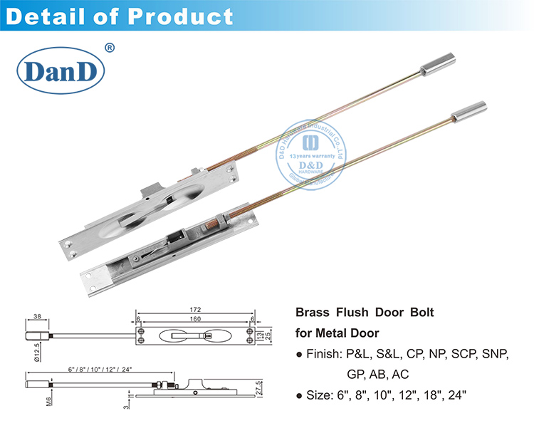 parafuso de porta escondida de lat&atilde;o s&oacute;lido