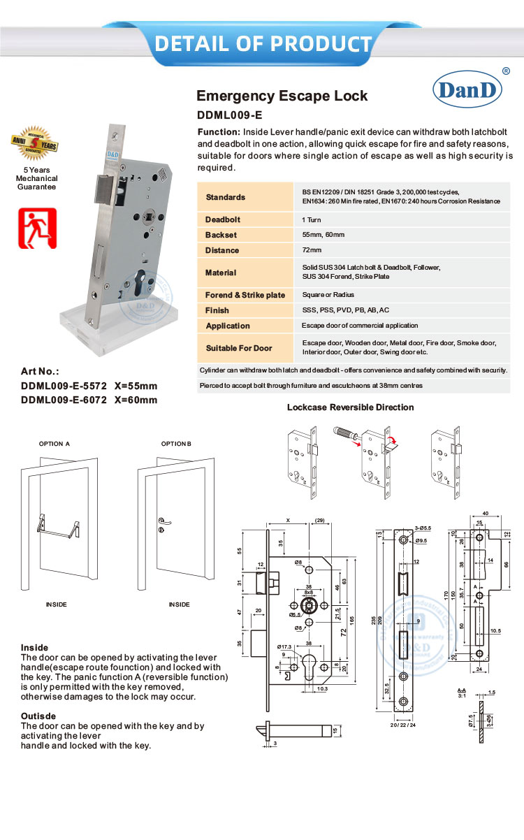 Lock de escape de emerg&ecirc;ncia