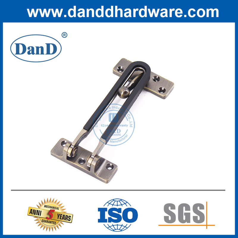 Guarda de madeira de madeira de latão antigo trava de liga de zinco Guards-dddg008