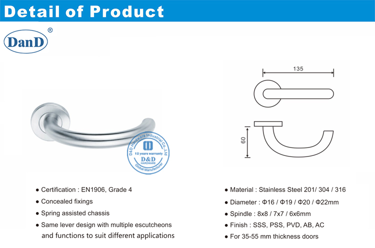 Porta de prata handles-d e d hardware