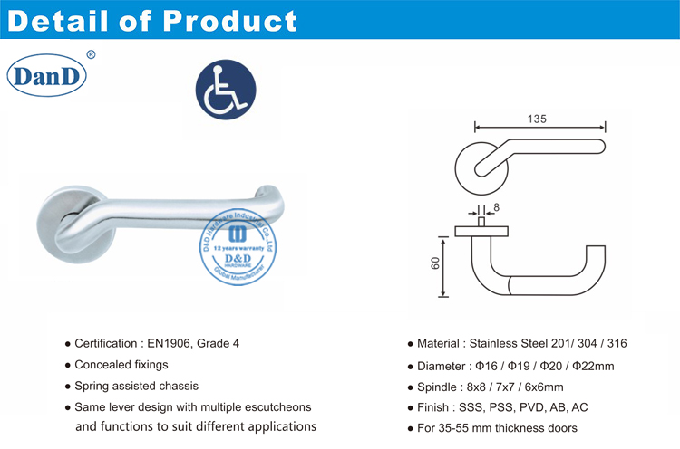 Hardware Mortise Handles-D e D