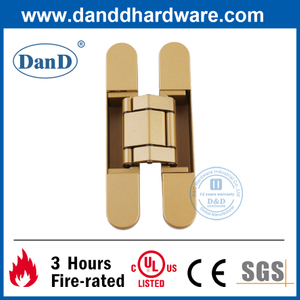 Liga de zinco Golden pintado em 3D Ajuste a porta escondida Hinge-DDCH008-G40