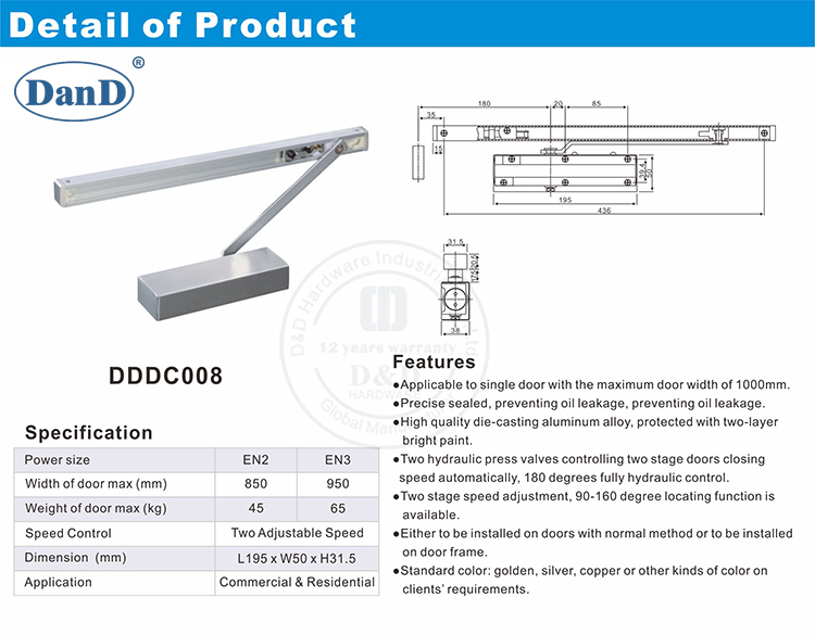 Porta interna Closer-D e D Hardware