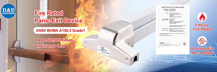 Bar de p&acirc;nico de portas de emerg&ecirc;ncia