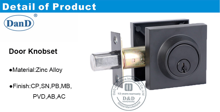 Entrada Tubular Lock-DDLK031-D e D Hardware