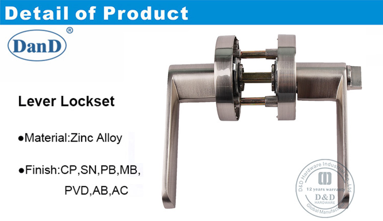 Alavanca de porta Lock-DDLK095-D e D Hardware