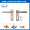 Alça de porta decorativa de aço inoxidável com backplate de cilindro-DDTP008