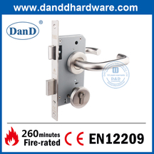 BS EN12209 Aço inoxidável 304 EURO Classificação da porta Mortise Lock-DDML009 