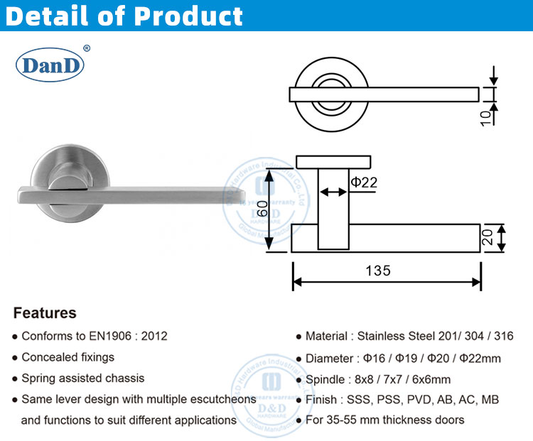 Ma&ccedil;a de porta Interior 
