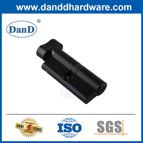 Tipos de cilindro de bloqueio de porta de banheiro preto de melhor banheiro para euro-ddlc007-70mm-mb