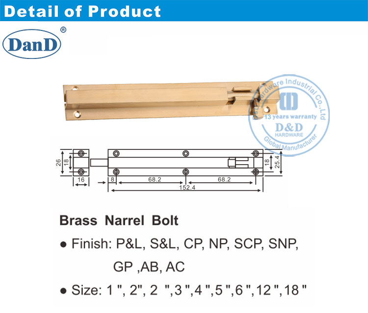 trava de deslizamento do barril