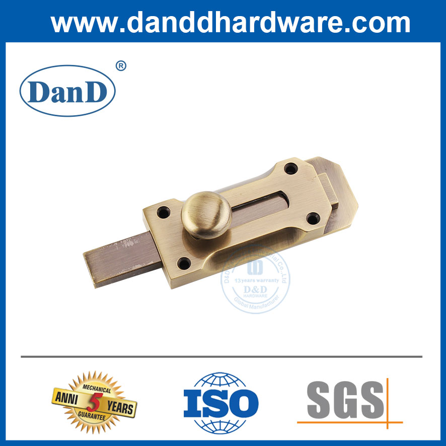 Tipo de barril Antigo Brass Liga de zinco Porta de superfície do parafuso Hardware-DDDB025