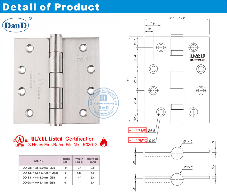 Dobradi&ccedil;as da porta externa