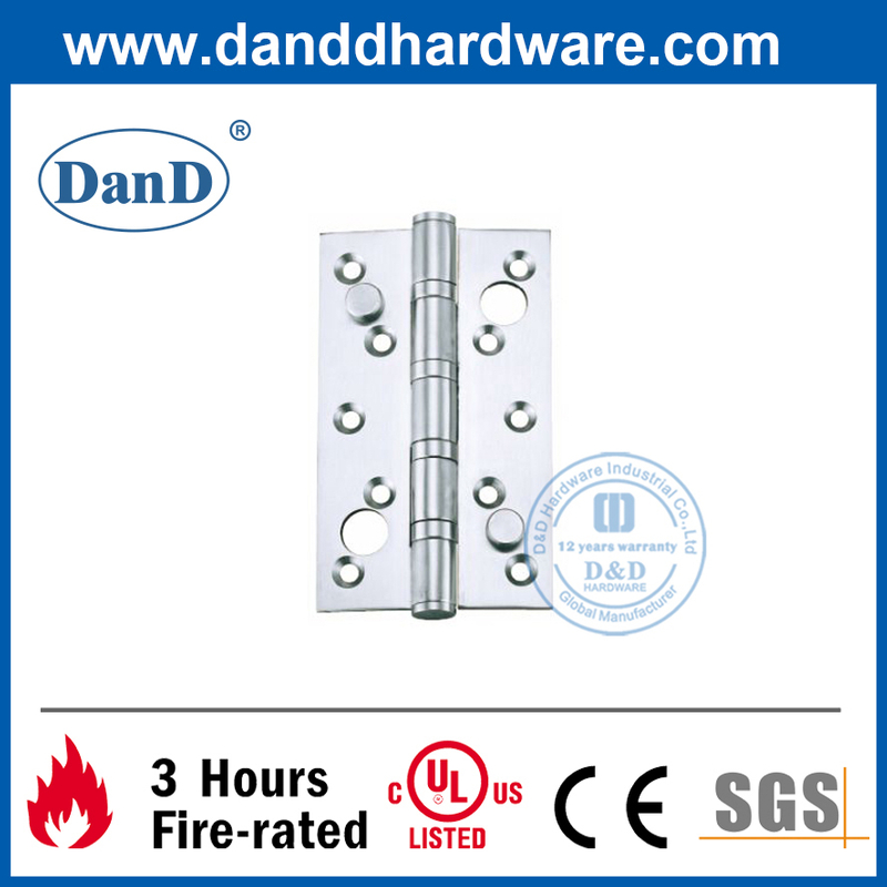Aço inoxidável 304 Dobradiça dupla porta de segurança para o prédio de apartamentos - DDSS013