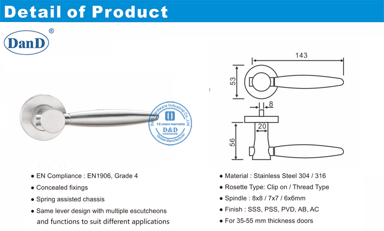A porta alavanca lida com hardware externo-d e d