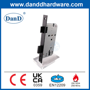 CE Black Mortise Security Entrance Porta Bloqueio de aço inoxidável Corpo para porta de fogo DDML009-5572