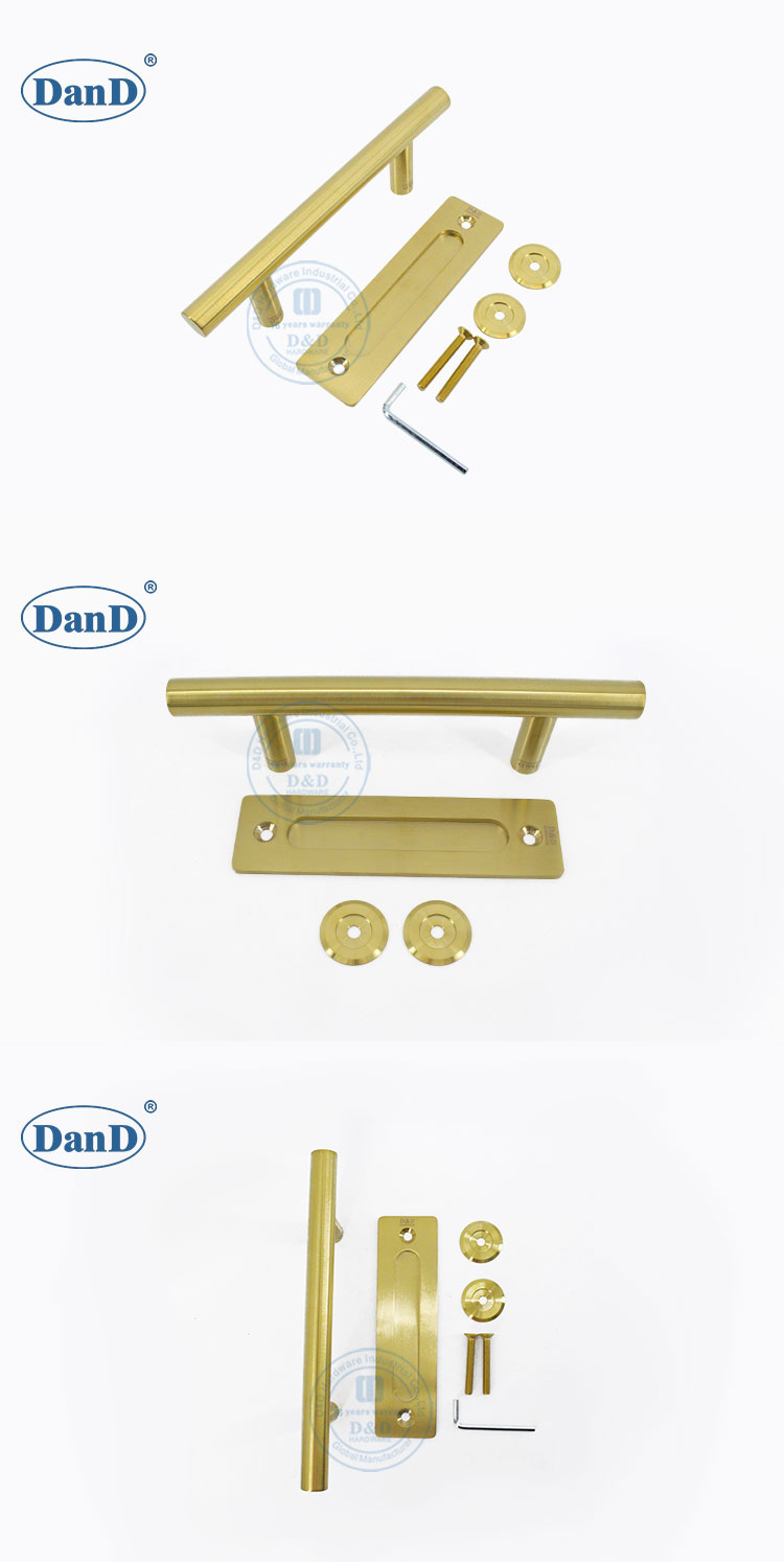 Ma&ccedil;aneta de porta de celeiro de ouro