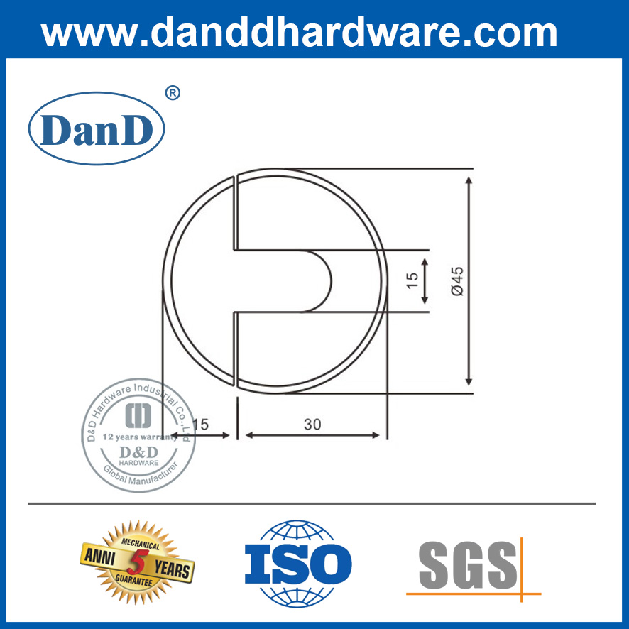 Portas de alta qualidade param de cetim de aço inoxidável rolha de porta para piso-ddds006