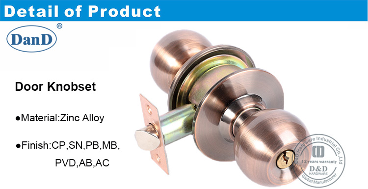 Bloqueio de porta para porta de madeira-ddlk055-d e d hardware