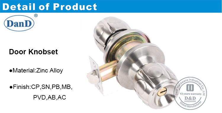 Hardware Knobset-DDLK044-D e D de liga de zinco